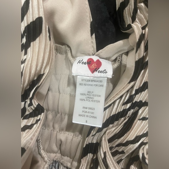 Heart & Heels Zebra Print Jumpsuit - Picture 2 of 6